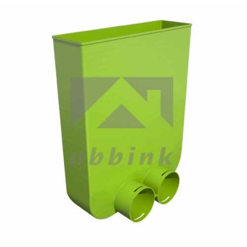Podlahový/stenový box pre mriežku 2xDN75/63 mm
